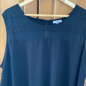 Black Sleeveless Top 3X